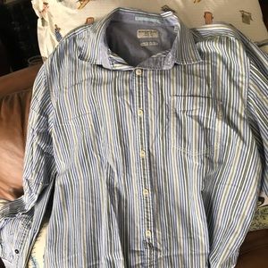 Tommy Bahama, Blue (Stripes), Long Sleeve, X-Large
